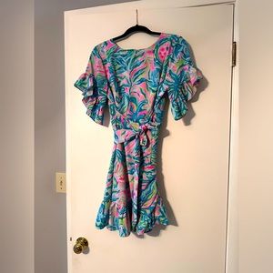 EUC Lilly Pulitzer Wrap Dress Size 8
